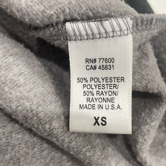 CHASER short sleeve raglan top colorblock yellow gray charcoal XS - Picture 4 of 5